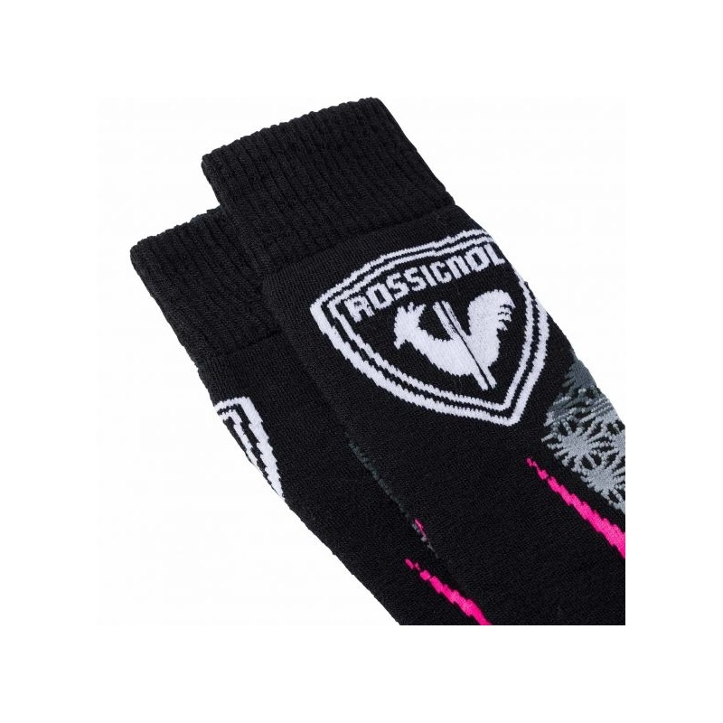 Chaussettes De Ski Rossignol W WOOL & SILK Fluo Pink 5 Chaussettes De Ski Rossignol W WOOL & SILK Fluo Pink – Image 3
