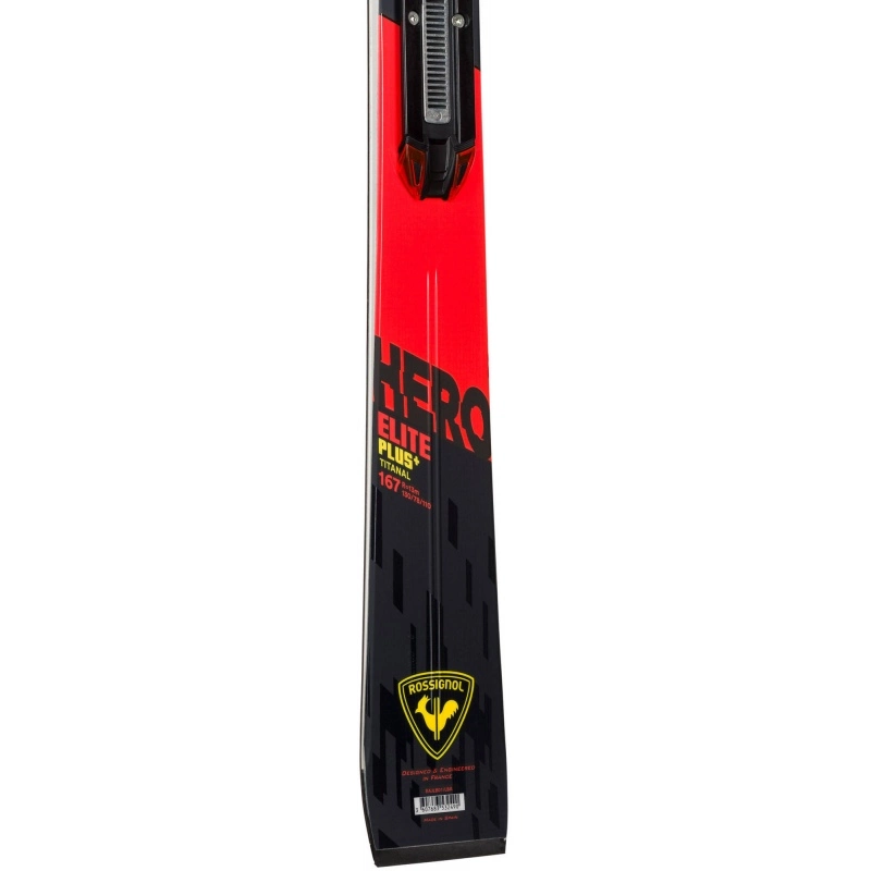 Pack De Skis Rossignol HERO ELITE PLUS TI + Fixations NX 12 KONECT GW B80 Black / Chrome 4 Pack De Skis Rossignol HERO ELITE PLUS TI + Fixations NX 12 KONECT GW B80 Black / Chrome – Image 2