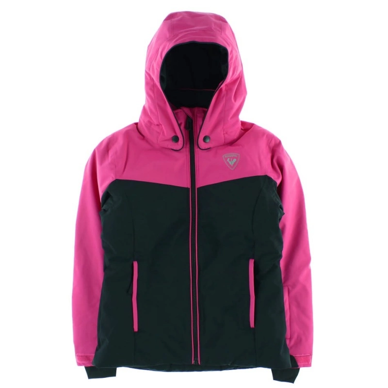 Rossignol GIRL SKI JKT Pink Black 3 Rossignol GIRL SKI JKT Pink Black