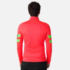 Sweat Rossignol CLASSIQUE HERO 1/2 ZIP Neon Red -Rossignol Vente sweat rossignol classique hero 12 zip neon red 3