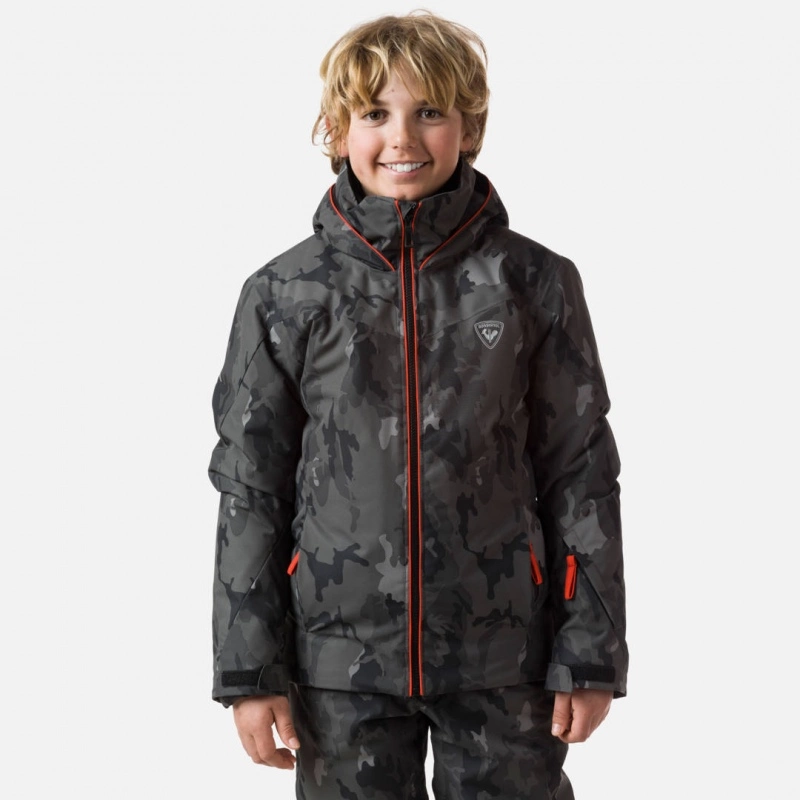 Veste De Ski Rossignol BOY FONCTION PR JKT Camo Grey 3 Veste De Ski Rossignol BOY FONCTION PR JKT Camo Grey