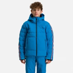 Veste Rossignol BOY HIVER POLYDOWN Blue