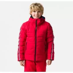 Veste Rossignol BOYS HIVER POLYDOWN Carmin