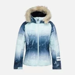 Veste Rossignol GIRL POLYDOWN Aqua Marble