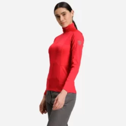 Sous-pull Femme Rossignol W CLASSIQUE 1/2 ZIP Rouge -Rossignol Vente w classique 1 2 zip 2